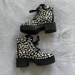 Azalea Wang Akira Crystal Platform Boots